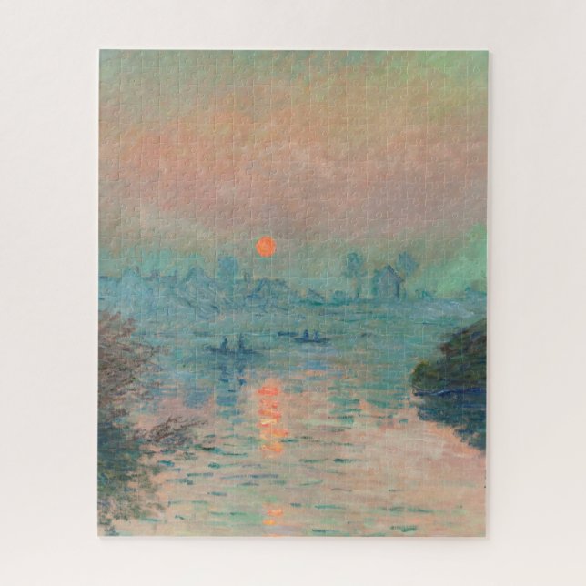 Monet Sunset Seine Frische Pasta machen Puzzle (Vertikal)