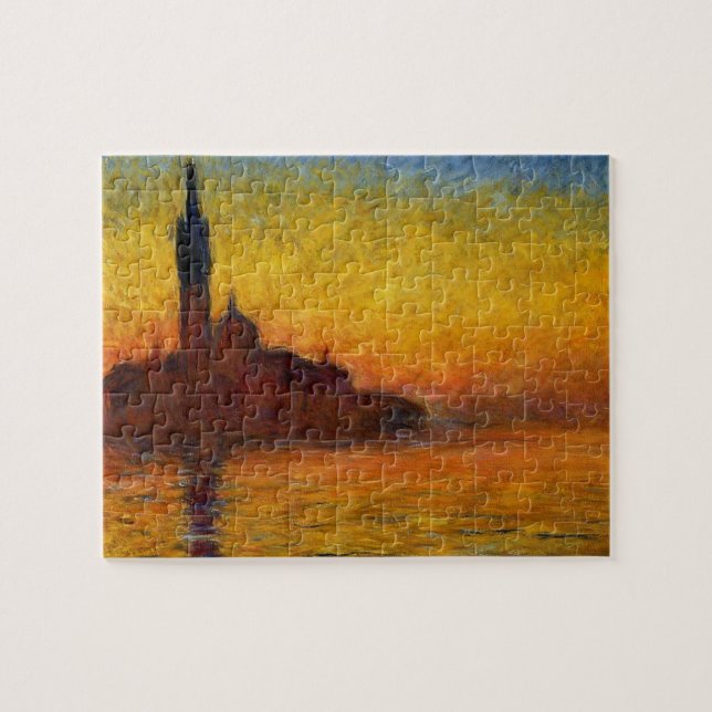 Monet Sunset Venedig Frische Pasta machen Puzzle (Horizontal)