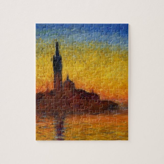 Monet Sunset Venedig Frische Pasta machen Puzzle (Vertikal)