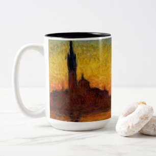 Monet Sunset Venedig Frische Pasta machen Zweifarbige Tasse