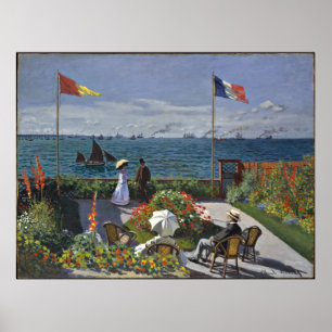Monet - Terrasse auf Sainte Adresse Poster