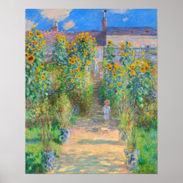 Monet The Artist's Garden at Vétheuil Poster