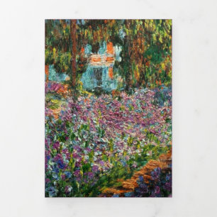 Monet The Artist's Garden Dreifach Gefaltete Einladung