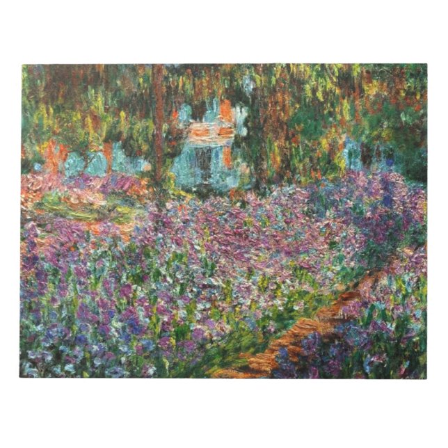 Monet The Artist's Garden Notizblock (Vorderseite)