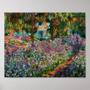 Monet The Artist's Garden Poster