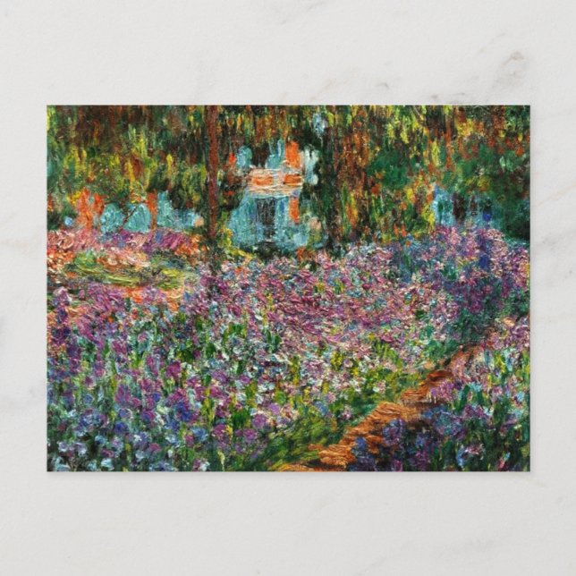Monet The Artist's Garden Postkarte (Vorderseite)