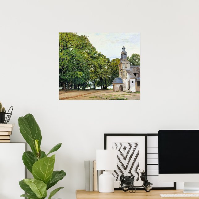 Monet - The Chapel Notre-Dame artwork, Poster (Heimbüro)