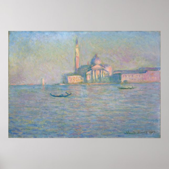 Monet - The Church of San Giorgio Poster (Vorne)
