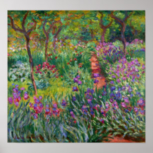 Monet - The Iris Garden at Giverny 1900 Poster
