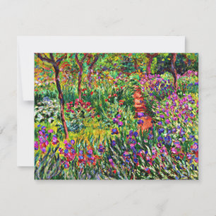 Monet - The Iris Garden at Giverny Karte