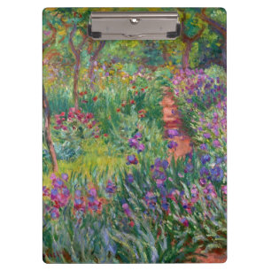 Monet "The Iris Garden at Giverny" Klemmbrett