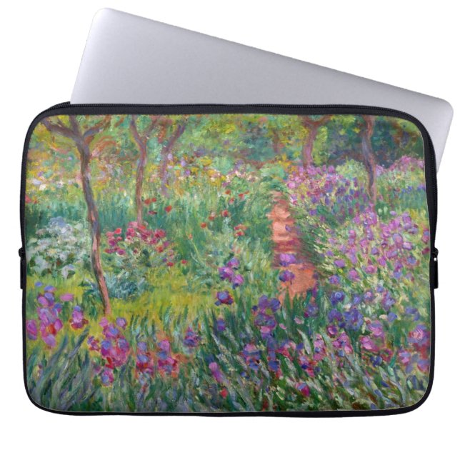Monet "The Iris Garden at Giverny" Laptopschutzhülle (Vorderseite)