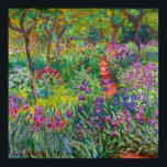 Monet "The Iris Garden at Giverny" Poster<br><div class="desc">Monet war ein Gründer der französischen Impressionistischen Malerei, von der "Der Iris-Garten bei Giverny" (zwischen 1899 und 1900 gemalt) ein schönes Beispiel ist. Es ist eine Feier von Farbe, Licht und Bewegung. Als Monet das Giverny-Anwesen kaufte, gestaltete er den bereits auf seinem Grundstück bepflanzten Blumengarten neu. Seine Vorliebe für blaue...</div>