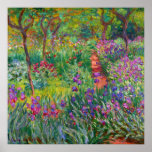 Monet "The Iris Garden at Giverny" Poster<br><div class="desc">Monet war ein Gründer der französischen Impressionistischen Malerei, von der "Der Iris-Garten bei Giverny" (zwischen 1899 und 1900 gemalt) ein schönes Beispiel ist. Es ist eine Feier von Farbe, Licht und Bewegung. Als Monet das Giverny-Anwesen kaufte, gestaltete er den bereits auf seinem Grundstück bepflanzten Blumengarten neu. Seine Vorliebe für blaue...</div>