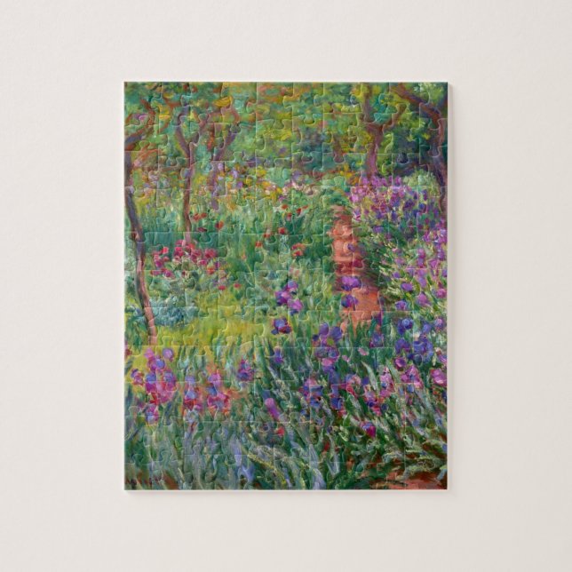 Monet "The Iris Garden at Giverny" Puzzle (Vertikal)