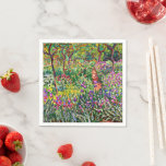 Monet - The Iris Garden at Giverny Serviette<br><div class="desc">Claude Monets berühmtes Gemälde,  The Iris Garden at Giverny.</div>