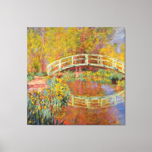 Monet - The Japanese Bridge, 1896, Leinwanddruck (Vorderseite)