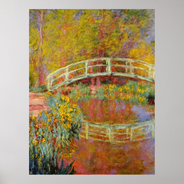 Monet - The Japanese Bridge, 1896, Poster (Vorne)