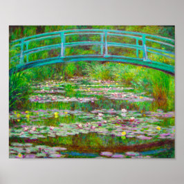 Monet The Japanese Footbridge and Water Lilies Poster