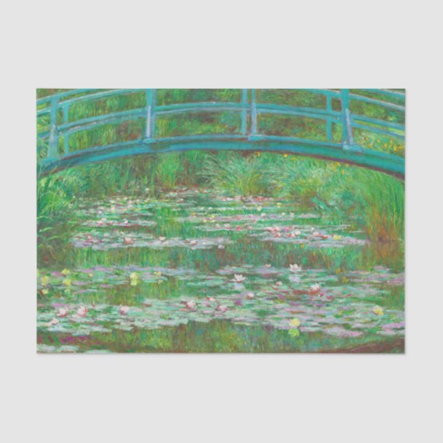 Monet The Japanese Footbridge Seidenpapier (Vorderseite)