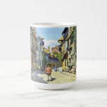 Monet - The La Rue Bavolle at Honfleur Kaffeetasse<br><div class="desc">Claude Monets berühmtes Gemälde,  La Rue Bavolle auf Honfleur.</div>