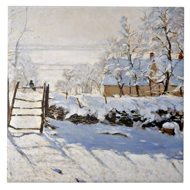Monet - The Magpie, Fliese (Vorderseite)