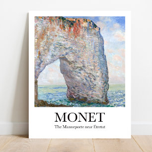 Monet The Manneporte bei Étretat Poster
