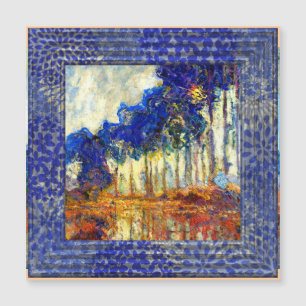 Monet, The Poplars im Herbst  Magnetkarte