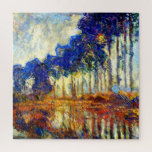 Monet - The Poplars in Autumn Puzzle<br><div class="desc">The Poplars in Autumn,  famous fine art painting by Claude Monet,  1891.</div>