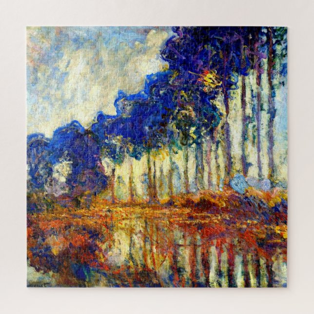 Monet - The Poplars in Autumn Puzzle (Vertikal)