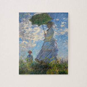 Monet The Promenade Woman mit einem Parasol Puzzle