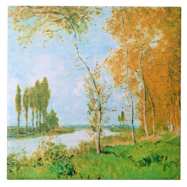 Monet - The Spring in Argenteuil, Fliese (Vorderseite)