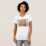 Monet Tropfen T-Shirt<br><div class="desc">zeigt Bleistift zeichn von Künstler mit Hut und Tropfen Hintergrund malen !</div>