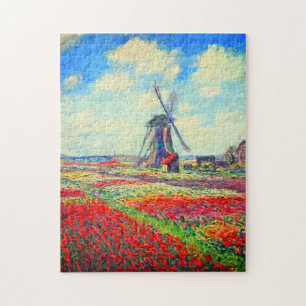 Monet Tulips Windmill Puzzle