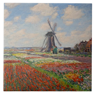 Monet - Tulpenfelder in Holland Fliese