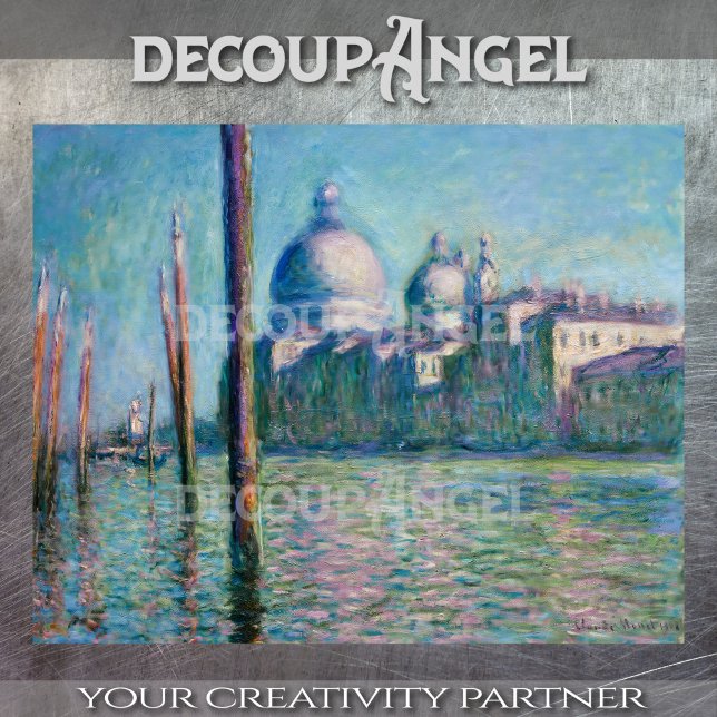 Monet-Venedig, Dekoupage des Canal Grande Seidenpapier (Von Creator hochgeladen)
