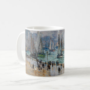 Monet - Verlassend Fischereifahrzeuge des Hafens L Kaffeetasse