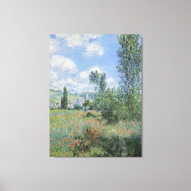 Monet Vetheuil 30x40 Wrapped Canvas Leinwanddruck (Vorderseite)