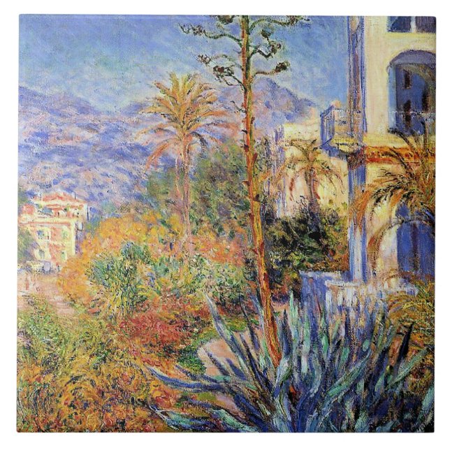 Monet - Villen in Bordighera, Fliese (Vorderseite)