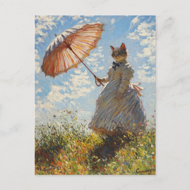 Monet Vintag Art Postkarte (Vorderseite)