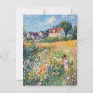 Monet Vintag Art Postkarte