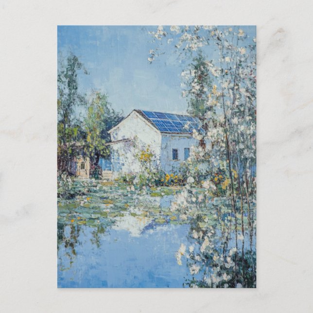 Monet Vintag Art Postkarte (Vorderseite)