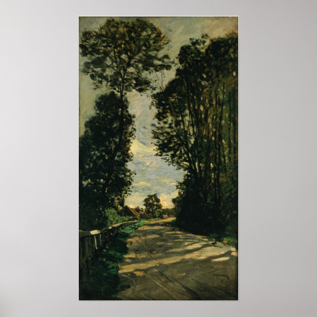 Monet - Walk (Straße des Bauernhofs Saint Simeon) Poster (Vorne)