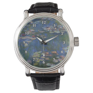 Monet Wasser-Lilien-Armbanduhr Armbanduhr