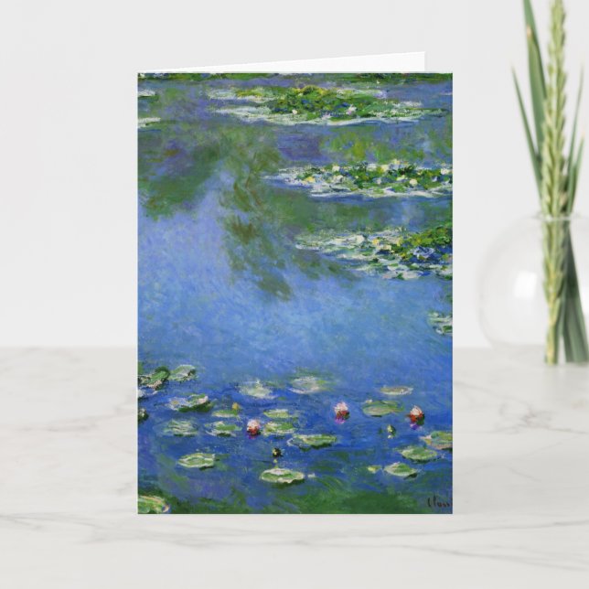 Monet Wasser-Lilien Karte (Vorderseite)