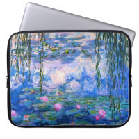 Monet Wasser-Lilien-Laptop-Hülse