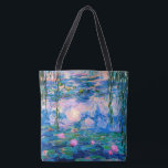Monet Wasser-Lilien mit Teich-Reflexionen<br><div class="desc">Wasser-Lilien ist eine schöne Wasserlilien-Teichwasserreflexionen französische Impressionismus-Blumenmalerei durch Künstler, Claude Monet, im Jahre 1916 begonnen und im Jahre 1919 abgeschlossen. Die Malerei stellt dar, dass sein Gartenteich mit Lilienauflagen und Baum der weinenden Weide das Einfassen der Seiten der Malerei verlässt. Wolken im blauen oben genannten Himmel reflektieren sich im Teichwasser....</div>