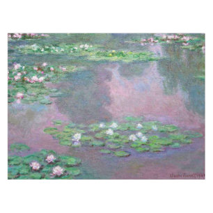 Monet Wasser-Lilien-schöne Kunst 1905 Tischdecke