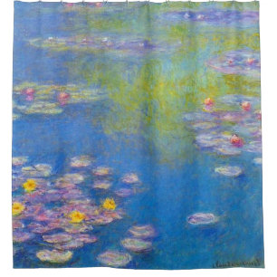 Monet Wasser-Lilien-schöne Kunst 1908 Duschvorhang