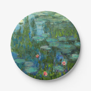 Monet Wasser-Lilien-schöne Kunst (1915) Pappteller